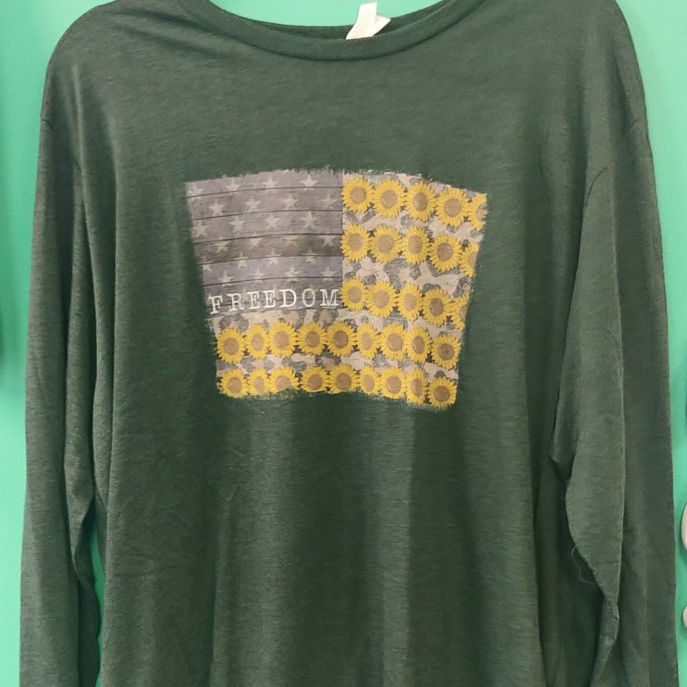 Freedom Flag Long Sleeve Tee